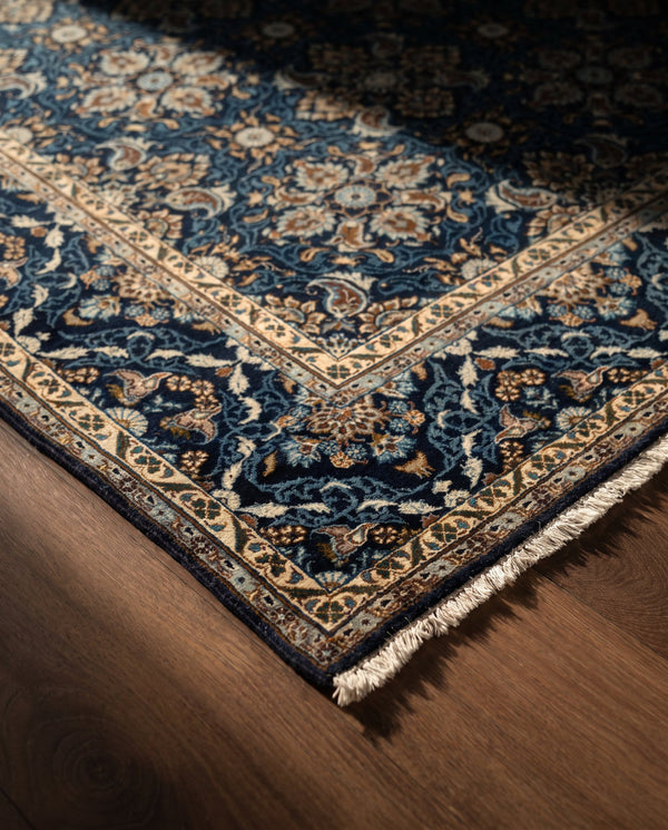 Rare Vintage Blue Kashan