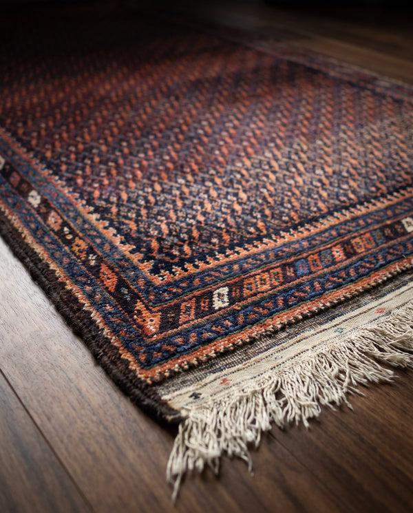 Antique Senneh Persian Rug