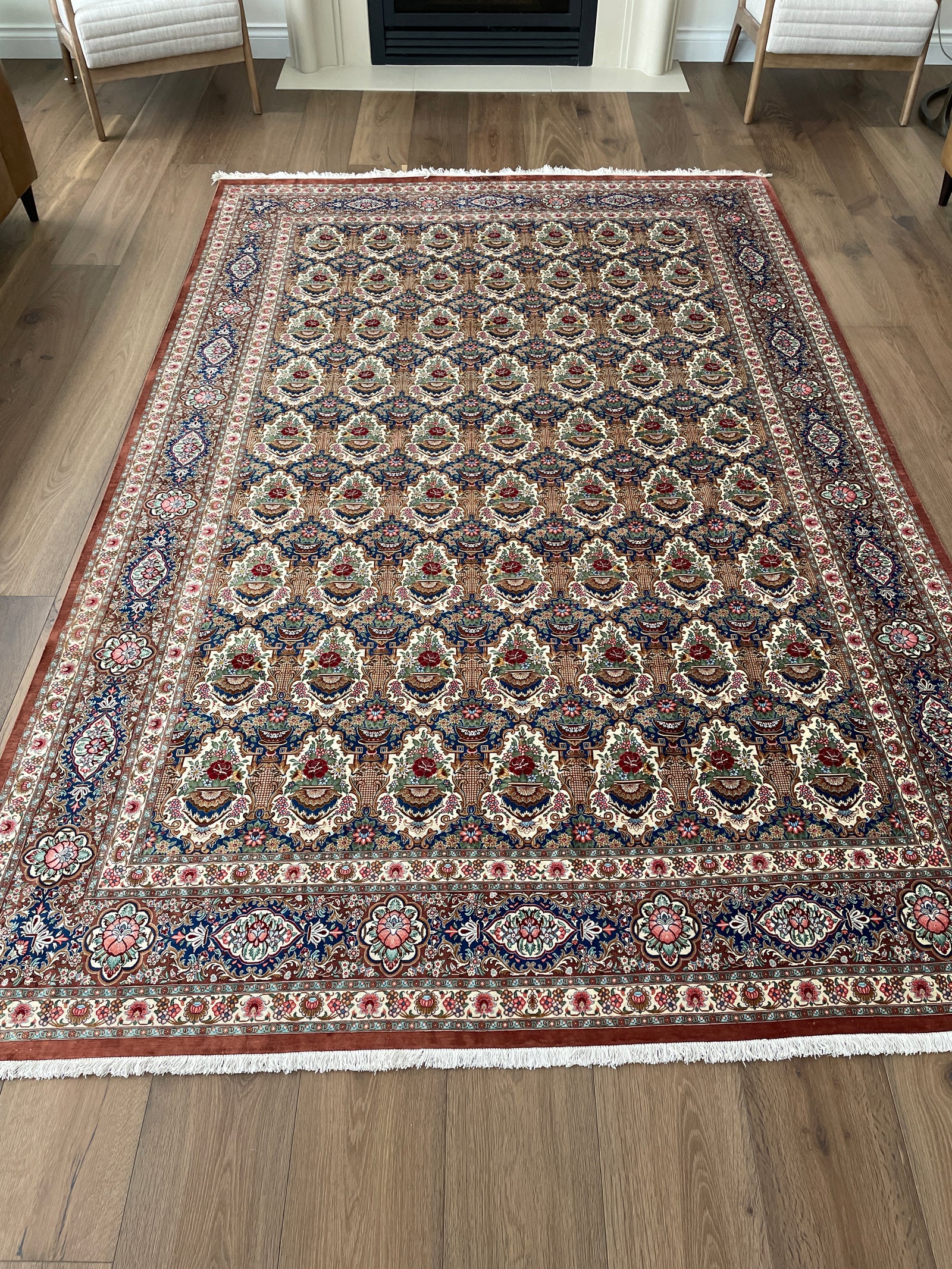 ALL-OVER-FLORAL LATTICE PATTERN BY MASTER REZAIE