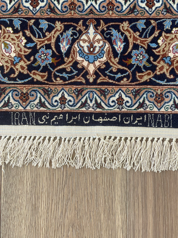 Isfahan "Garden Medallion" Rug by Master Ebrahim Nabi