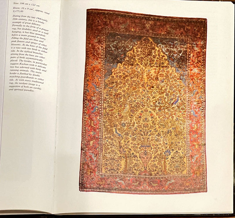 Antique Silk Kashan Prayer Rug (Late 19th Century)