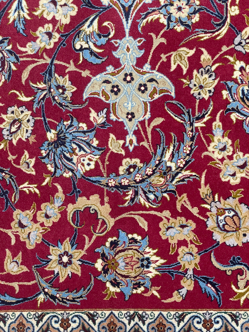 Isfahan "Garden Medallion" Rug by Master Ebrahim Nabi