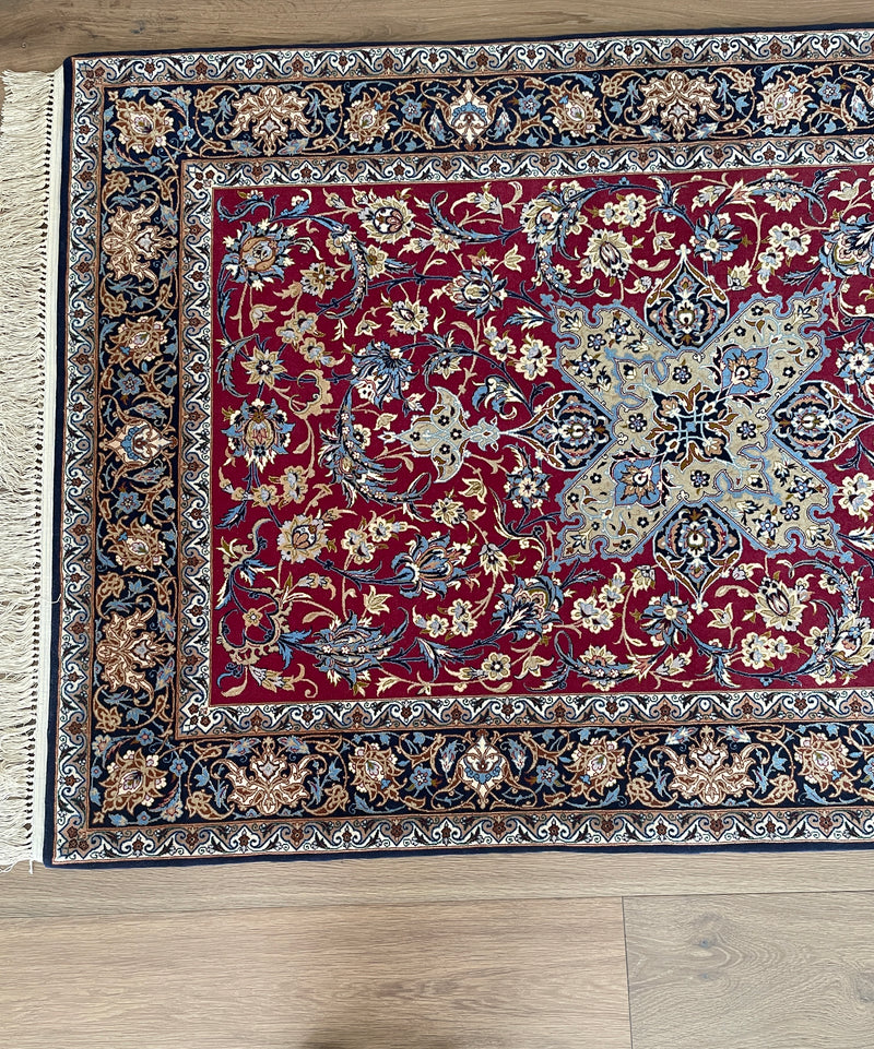 Isfahan "Garden Medallion" Rug by Master Ebrahim Nabi