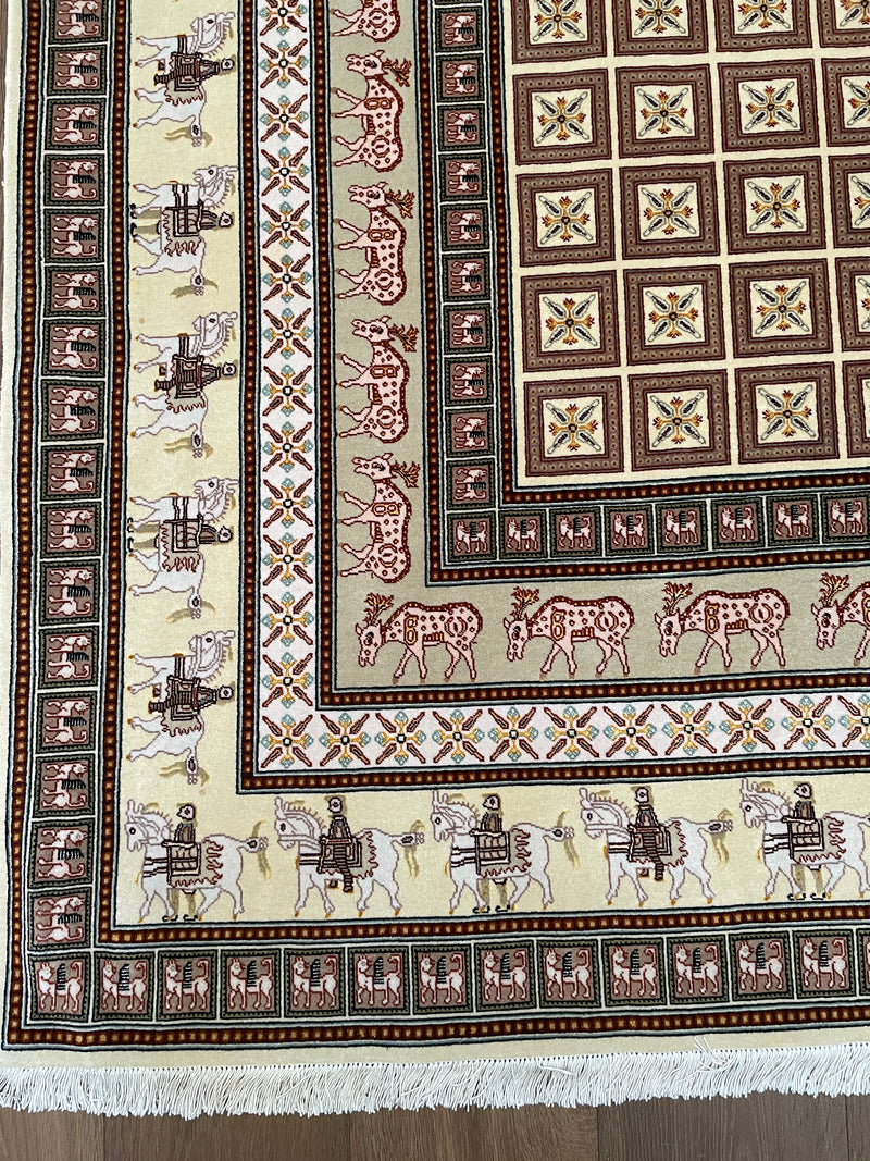 TABRIZ, A REPLICA OF 2500 YR-OLD PAZYRYK RUG