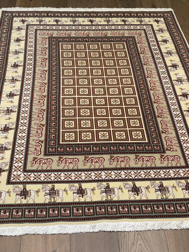 TABRIZ, A REPLICA OF 2500 YR-OLD PAZYRYK RUG