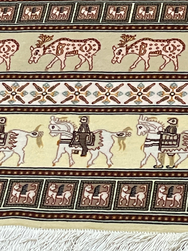 TABRIZ, A REPLICA OF 2500 YR-OLD PAZYRYK RUG