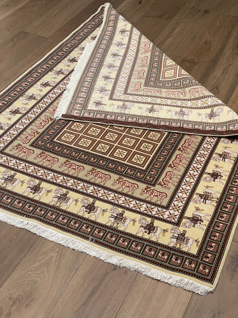 TABRIZ, A REPLICA OF 2500 YR-OLD PAZYRYK RUG