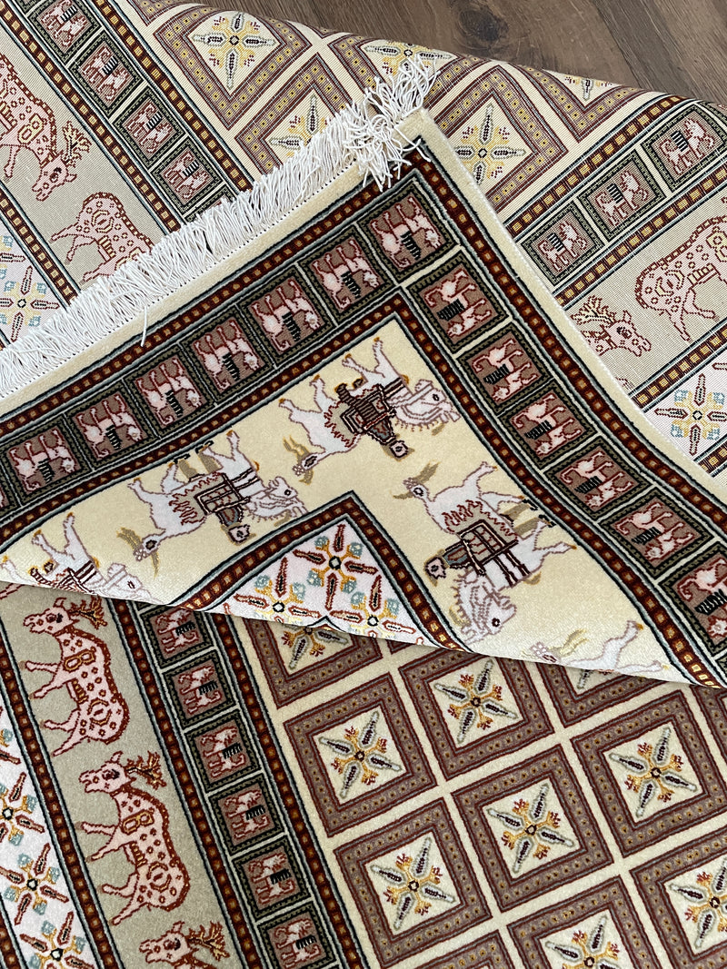 TABRIZ, A REPLICA OF 2500 YR-OLD PAZYRYK RUG