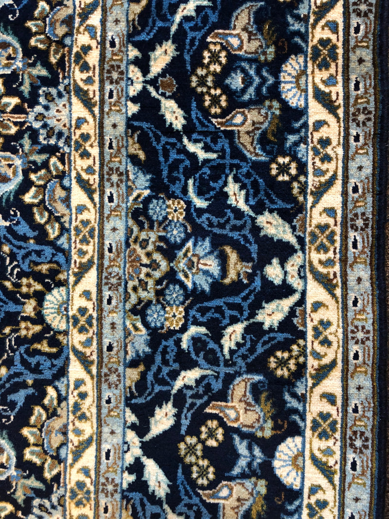 Rare Vintage Blue Kashan