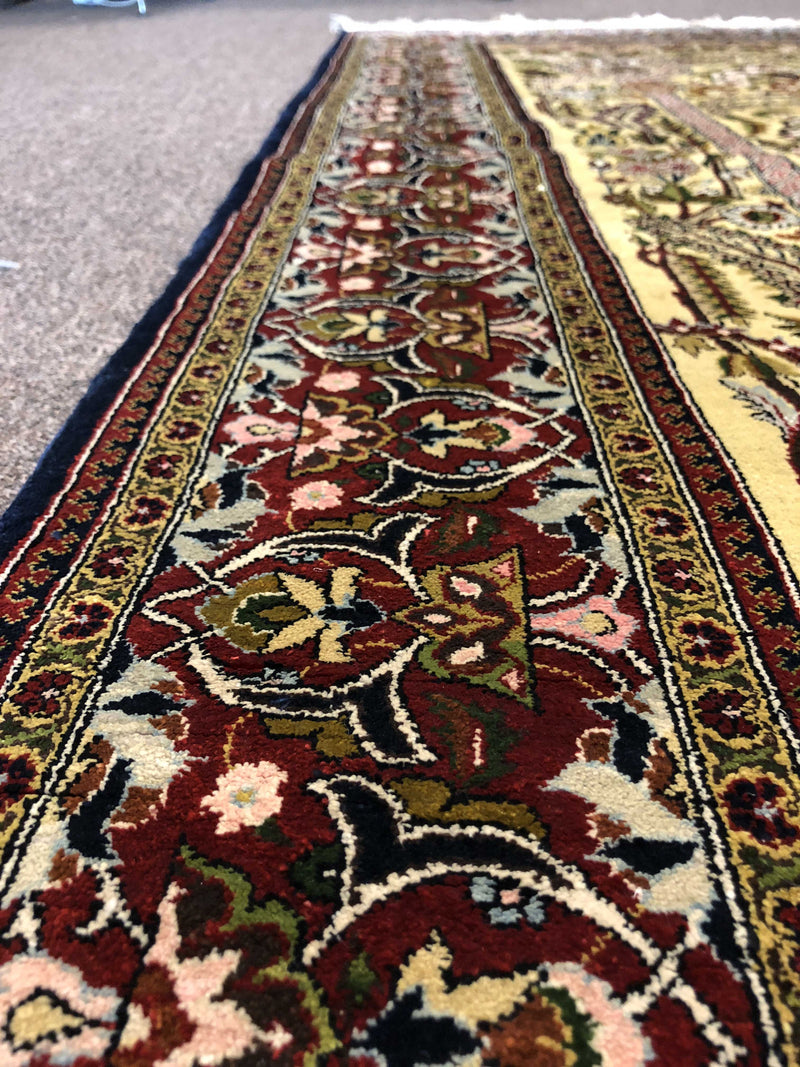 VINTAGE EGYPTIAN SILK RUG-MEHRAB DESIGN