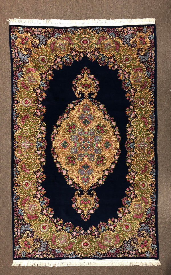 VINTAGE RAVER KERMAN PERSIAN RUG