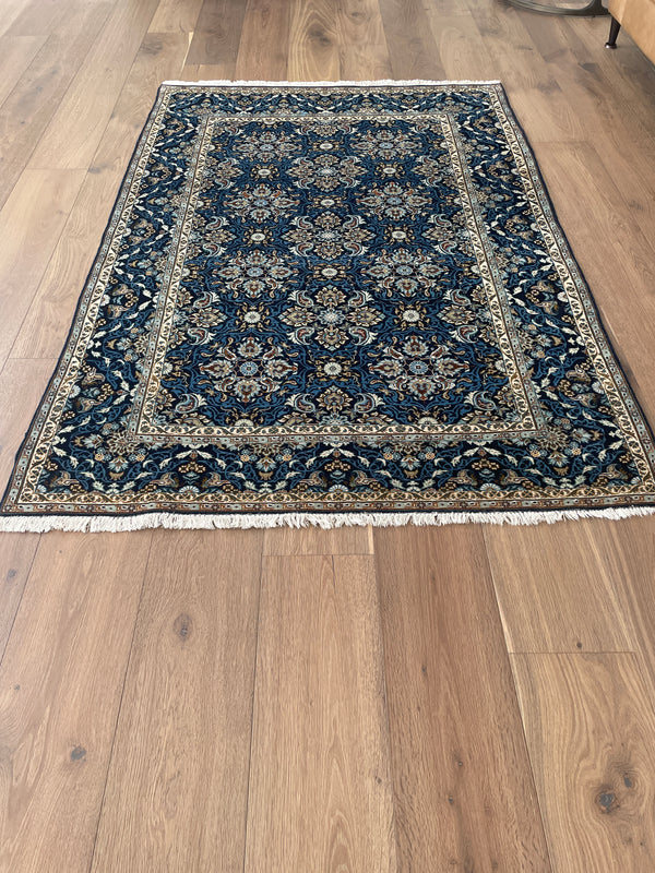 Rare Vintage Blue Kashan
