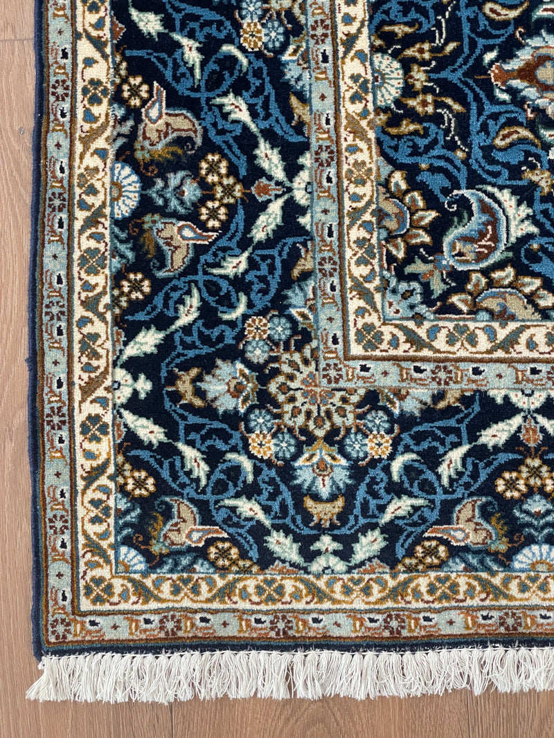 Rare Vintage Blue Kashan