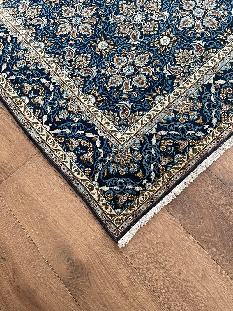 Rare Vintage Blue Kashan