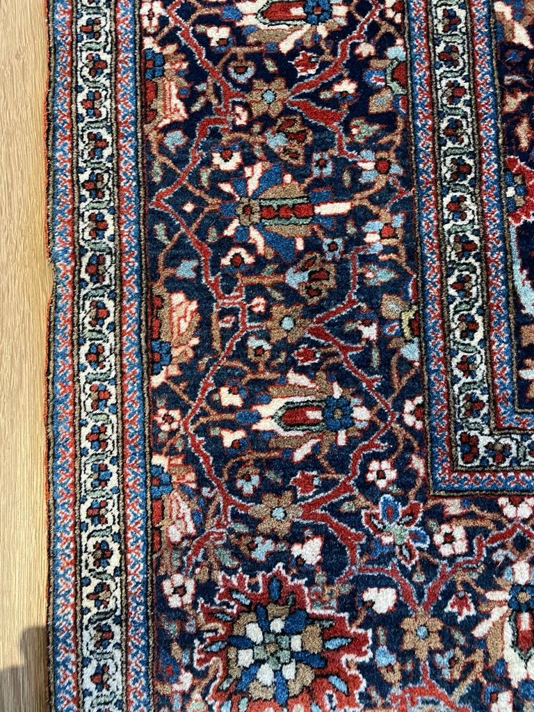 Fine Antique Kashan Persian Rug, Mohtasham Quality – photo 5