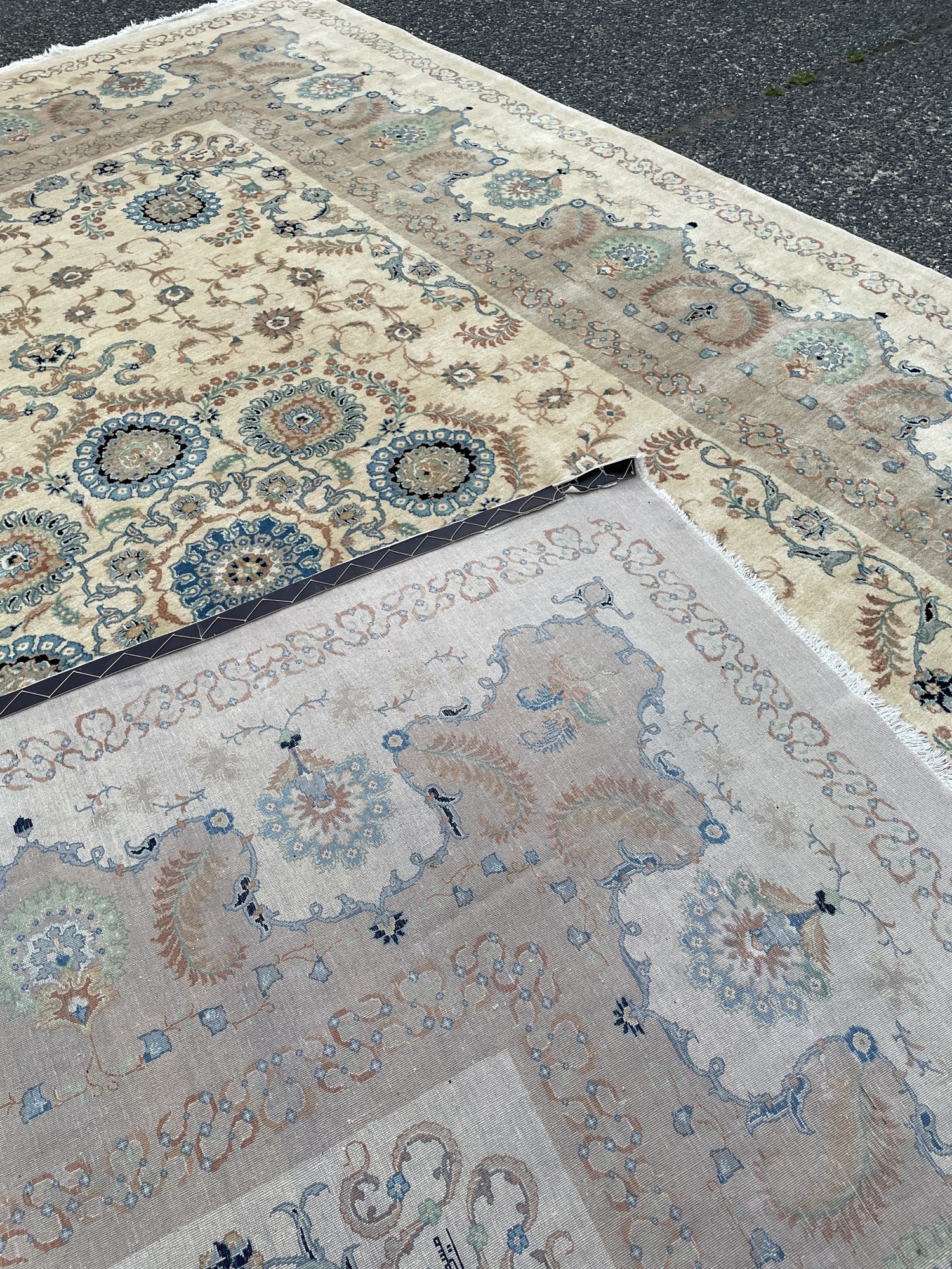 Antique Kashan Persian Carpet by Hosseini – photo 7