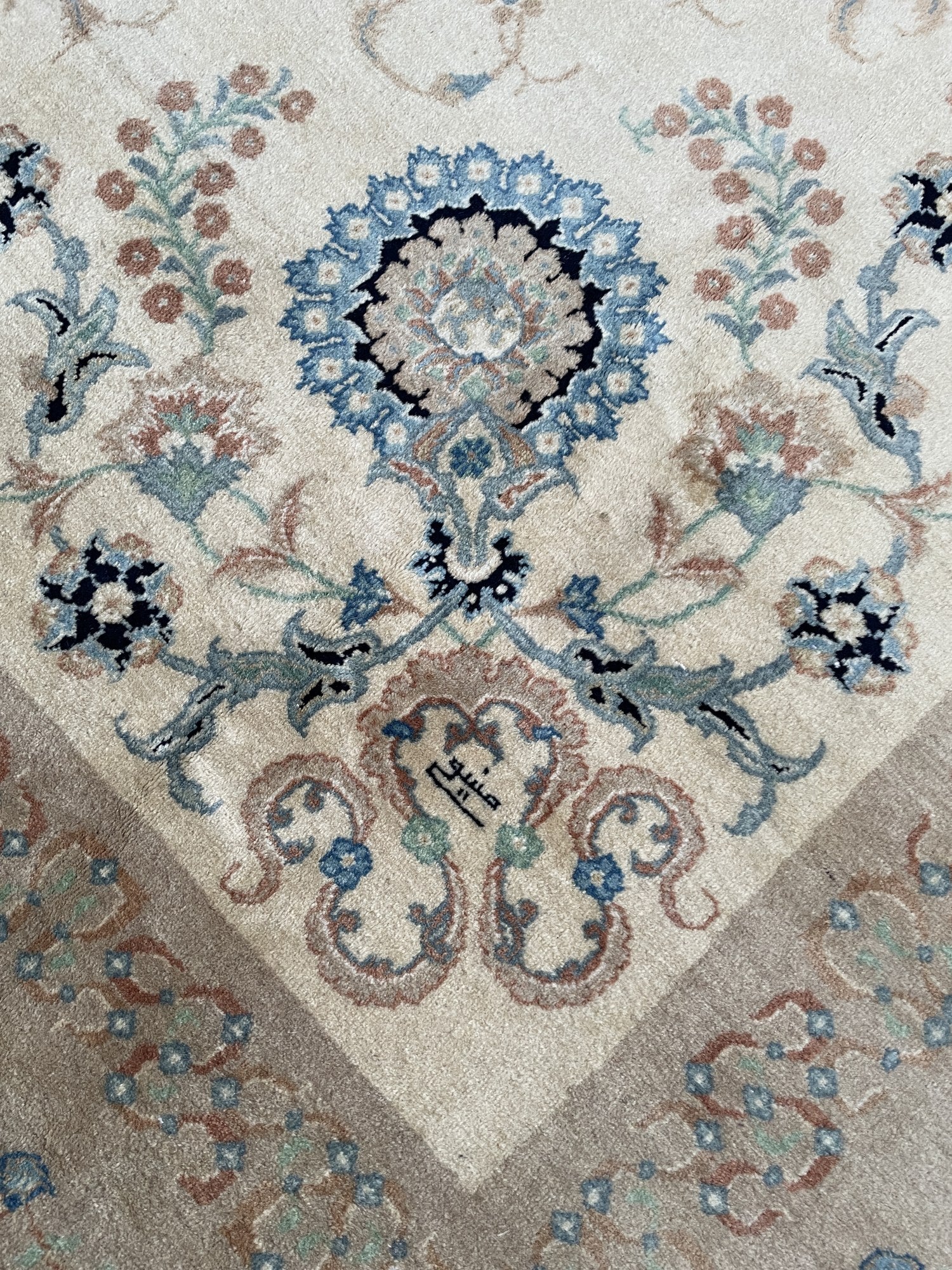 Antique Kashan Persian Carpet by Hosseini – photo 10