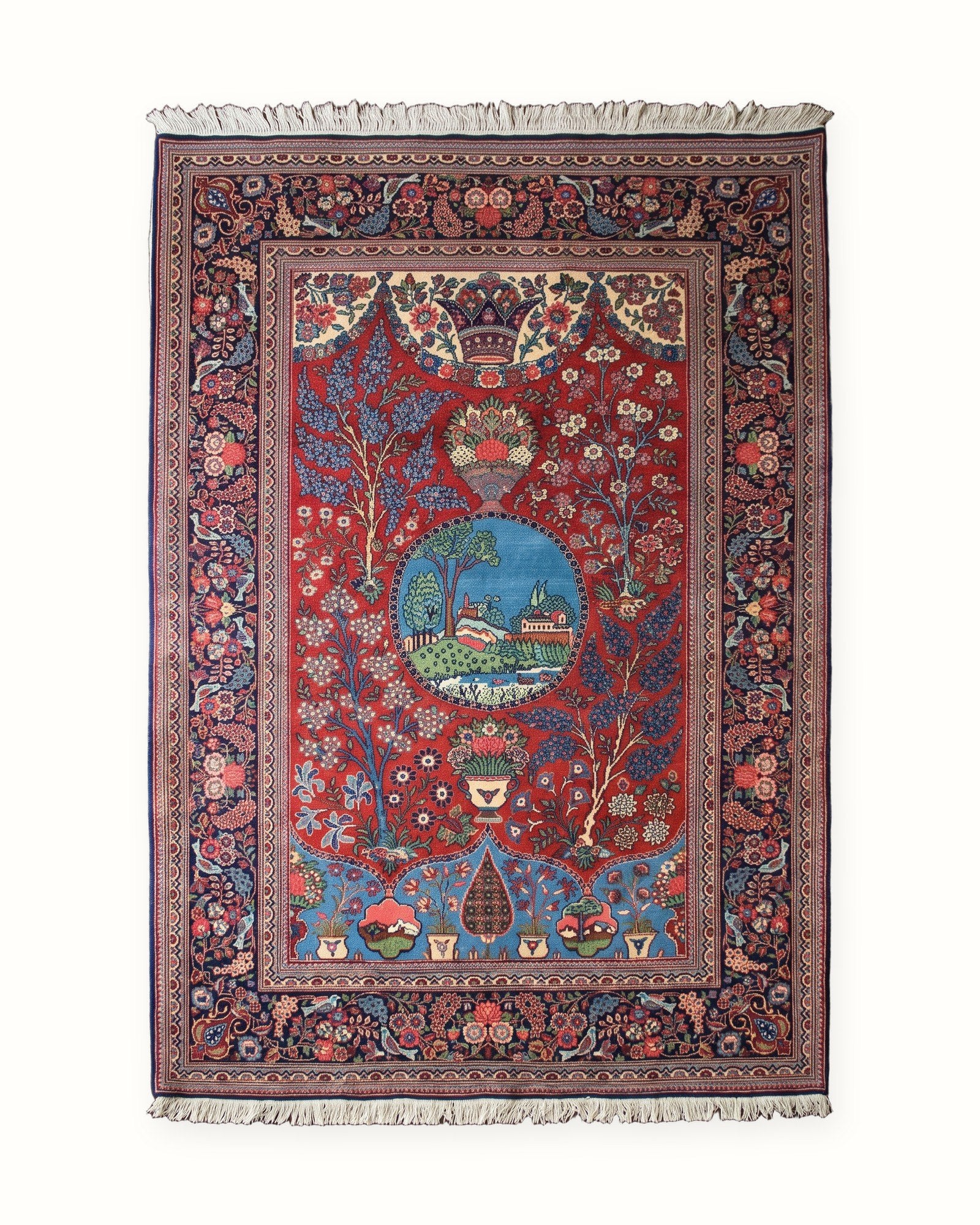 The Antique Kashan Rugs (Pair), whole rug
