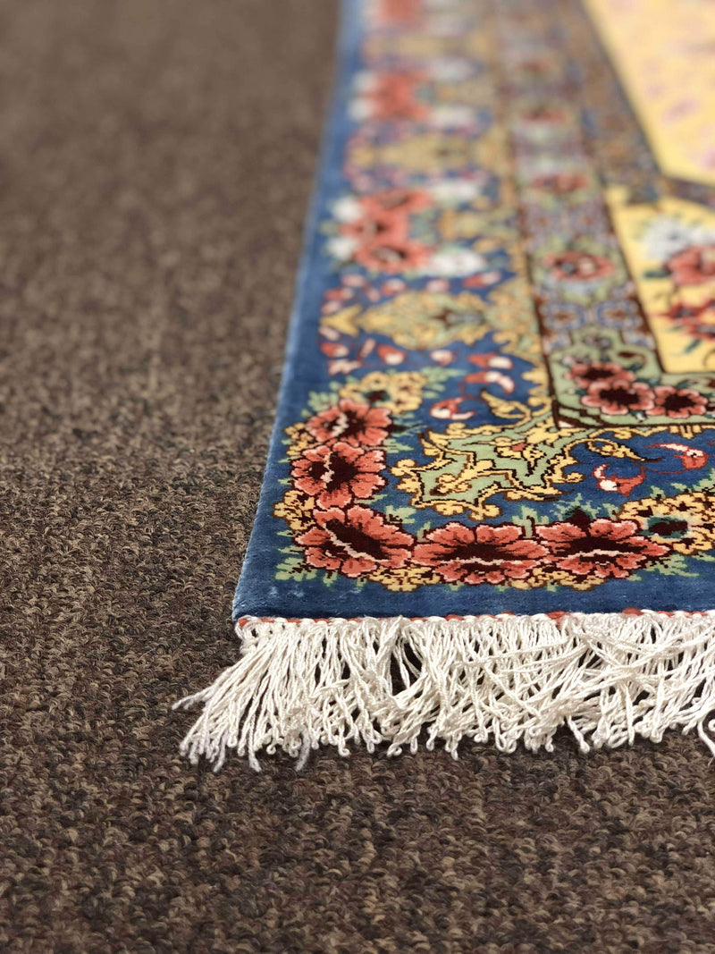 Magnificent Silk Rug by Master Alizadeh