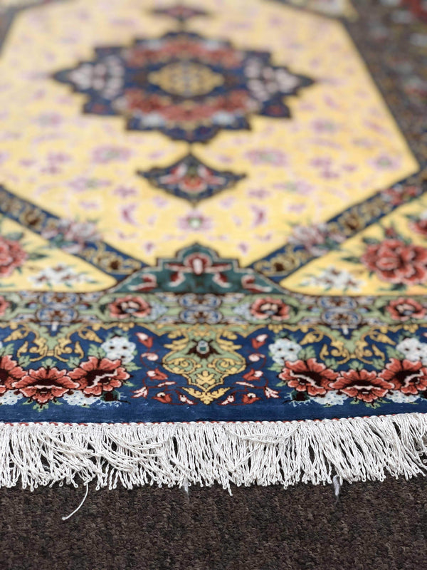 Magnificent Silk Rug by Master Alizadeh