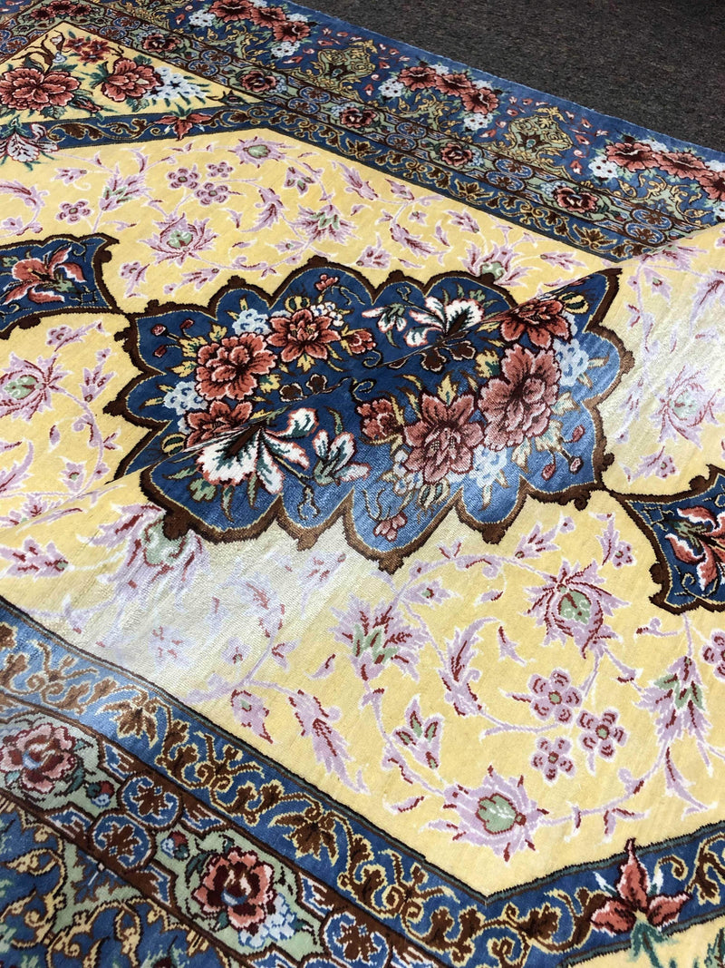 Magnificent Silk Rug by Master Alizadeh