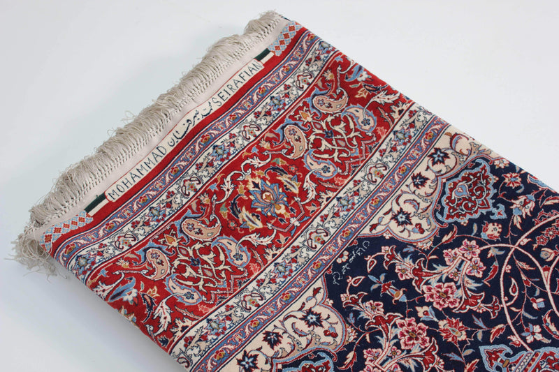 Rare, published Isfahan Rug by Mohammad Seirafian