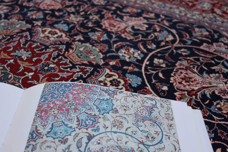 Rare, published Isfahan Rug by Mohammad Seirafian