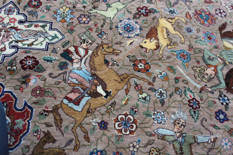 Safavid Hunting Scene Design by Alabaf