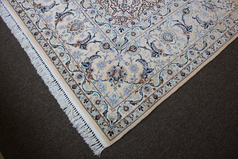 Very Fine Isfahan with Silk Accents