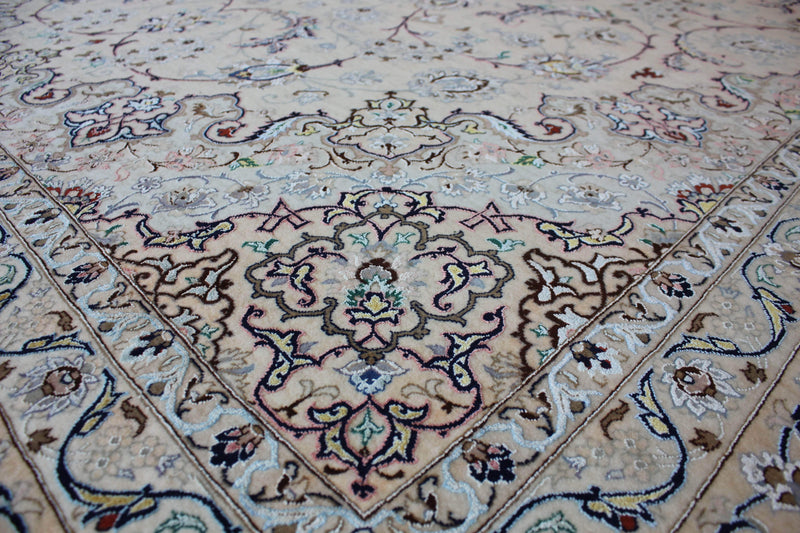 Very Fine Isfahan with Silk Accents