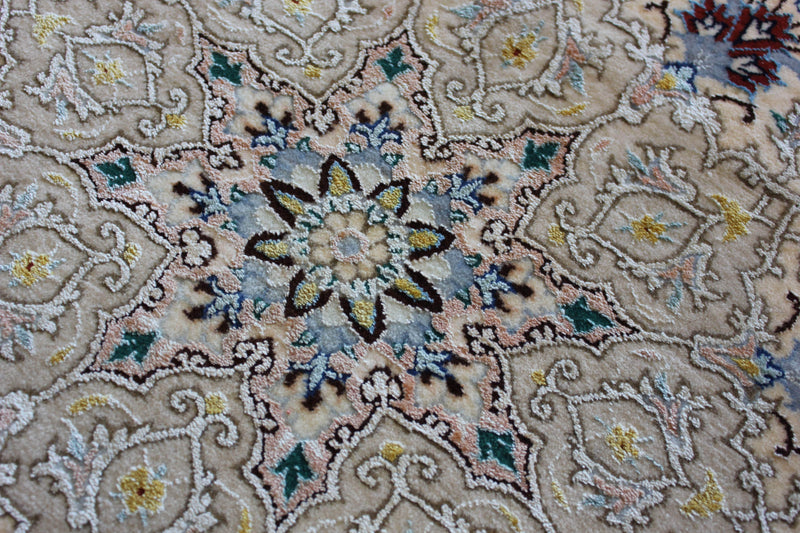 Very Fine Isfahan with Silk Accents