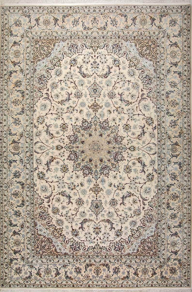 Very Fine Isfahan with Silk Accents